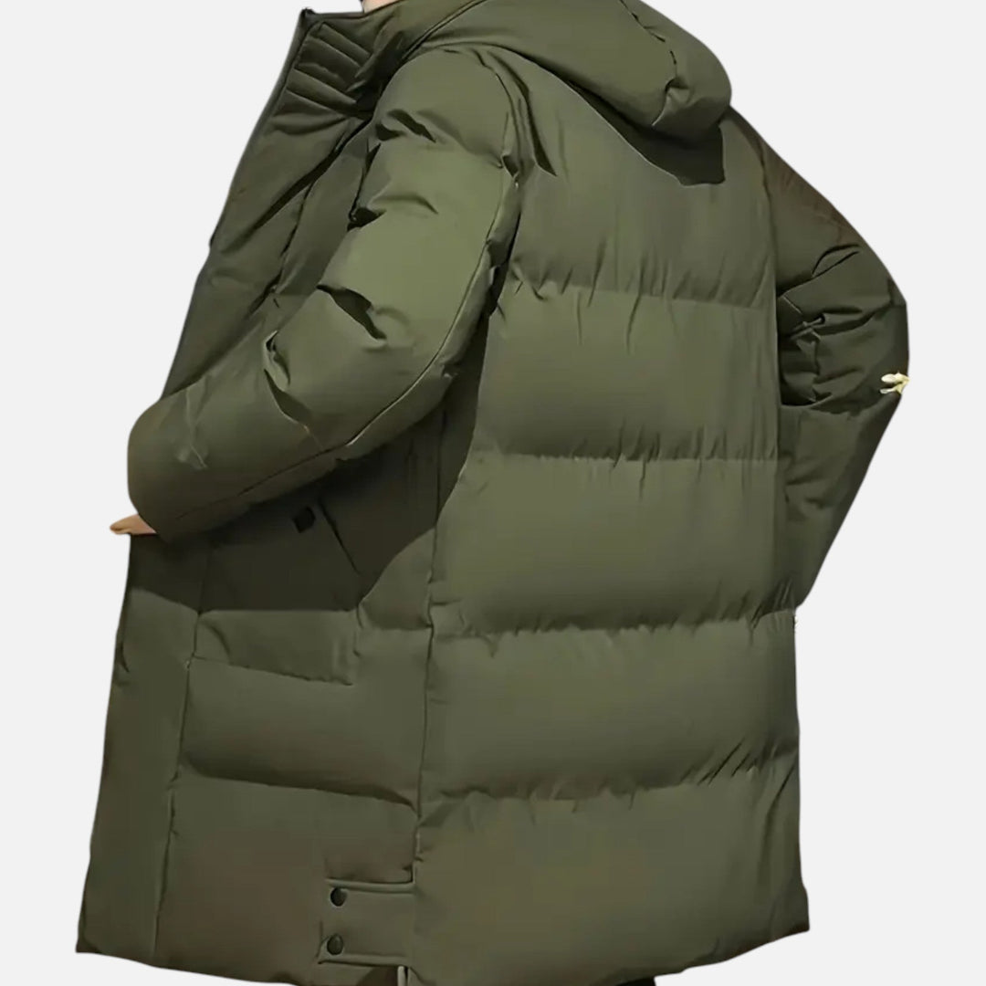 Veste d'hiver homme à capuche – chaleur légère et structurée