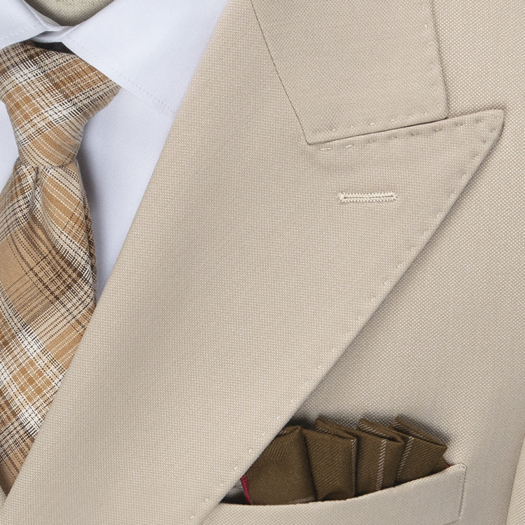 Costume croisé homme à revers pointus – mariage printemps-été