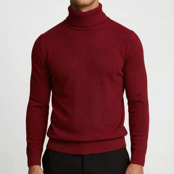 Pull homme Northpeak col roulé en mérinos – chaleur sans volume