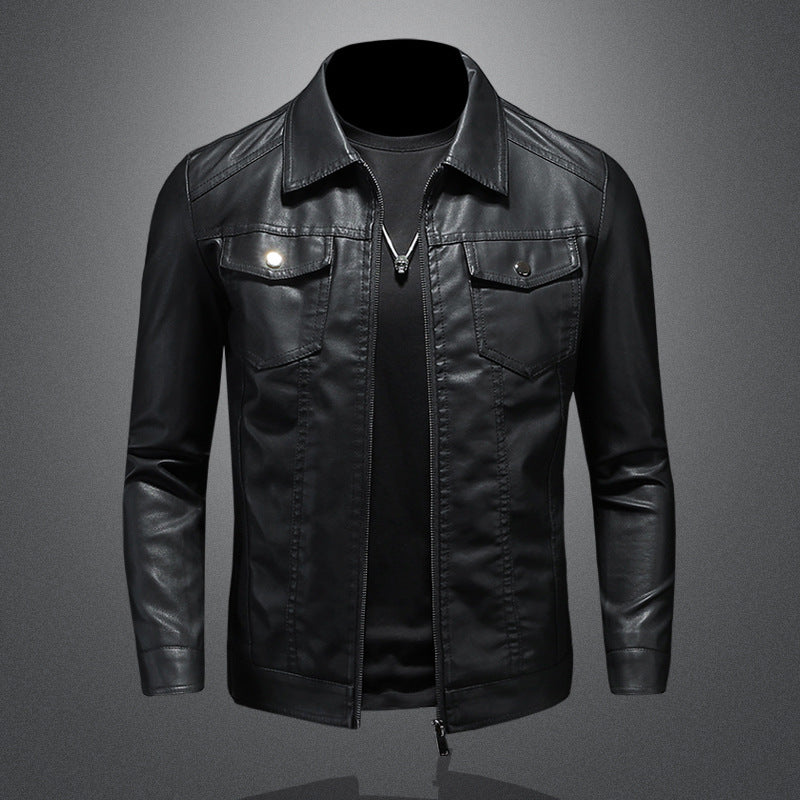 Veste en cuir homme vintage – confort et style au quotidien