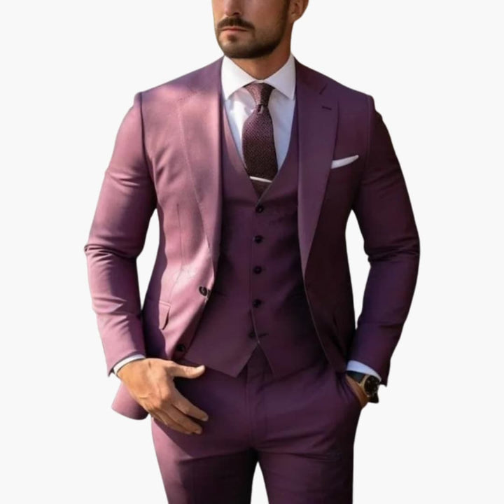 Costume homme trois pièces – veste, gilet et pantalon assortis