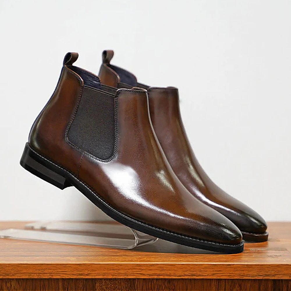 Bottines habillées Hawthorne en cuir lisse pour homme