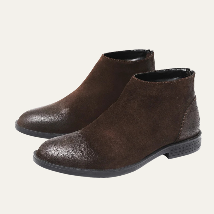 Bottines zippées Vicenza en daim véritable pour homme