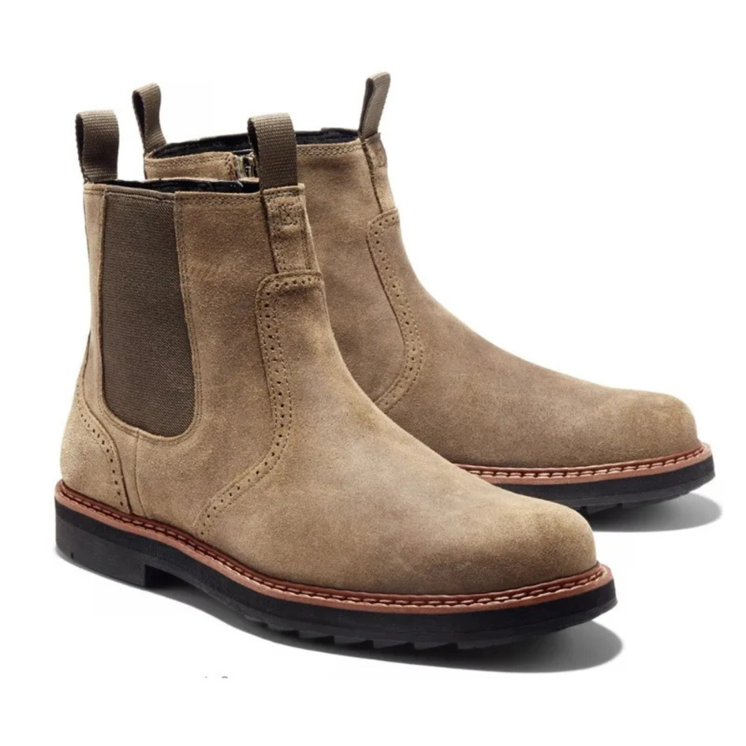 Bottines Chelsea Camden en cuir véritable pour homme