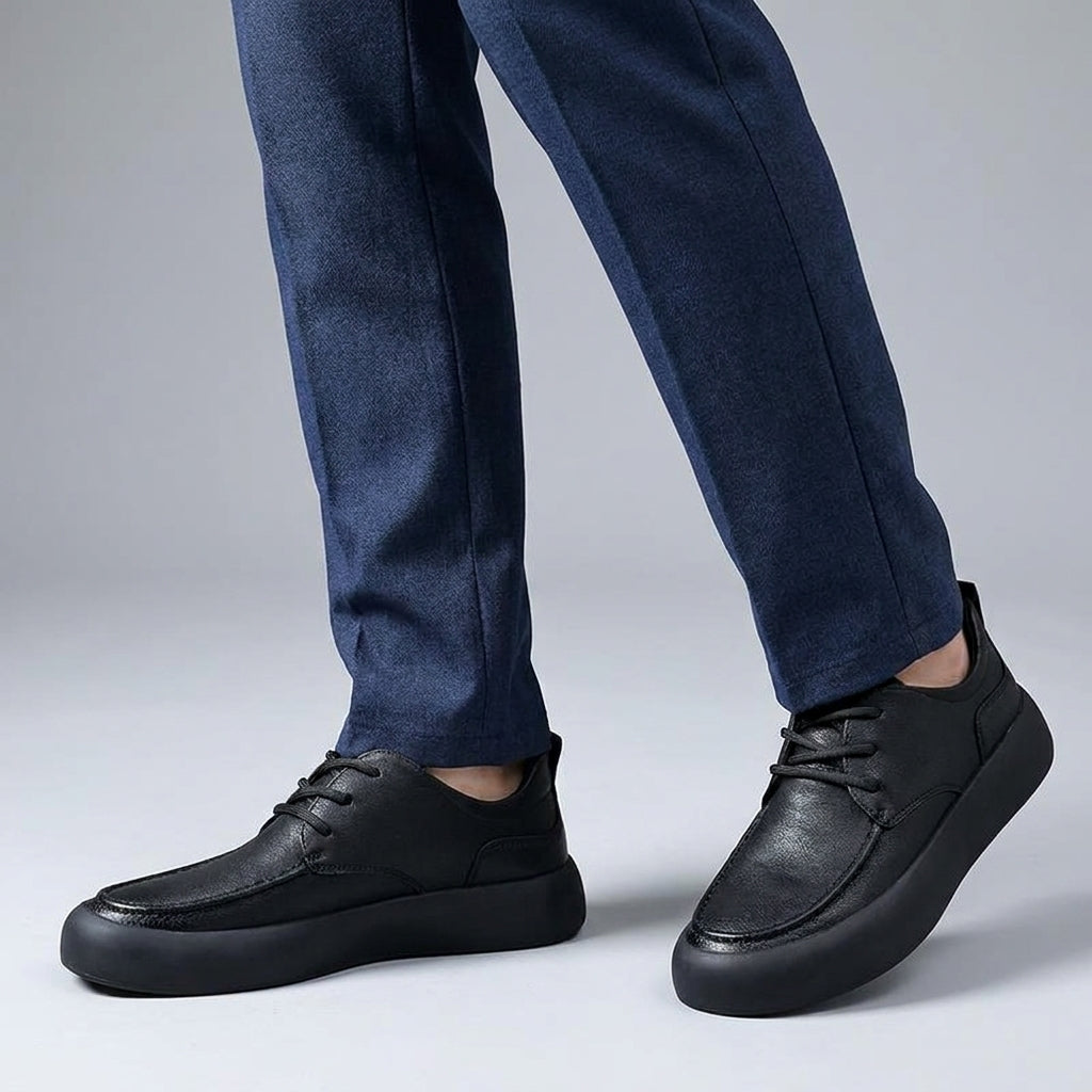Baskets minimalistes homme – surpiqûres fines