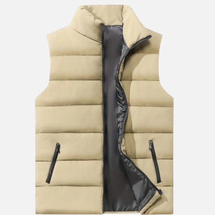 Gilet matelassé homme sans manches – chaleur légère d'hiver