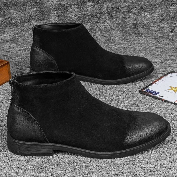 Bottines zippées Vicenza en daim véritable pour homme