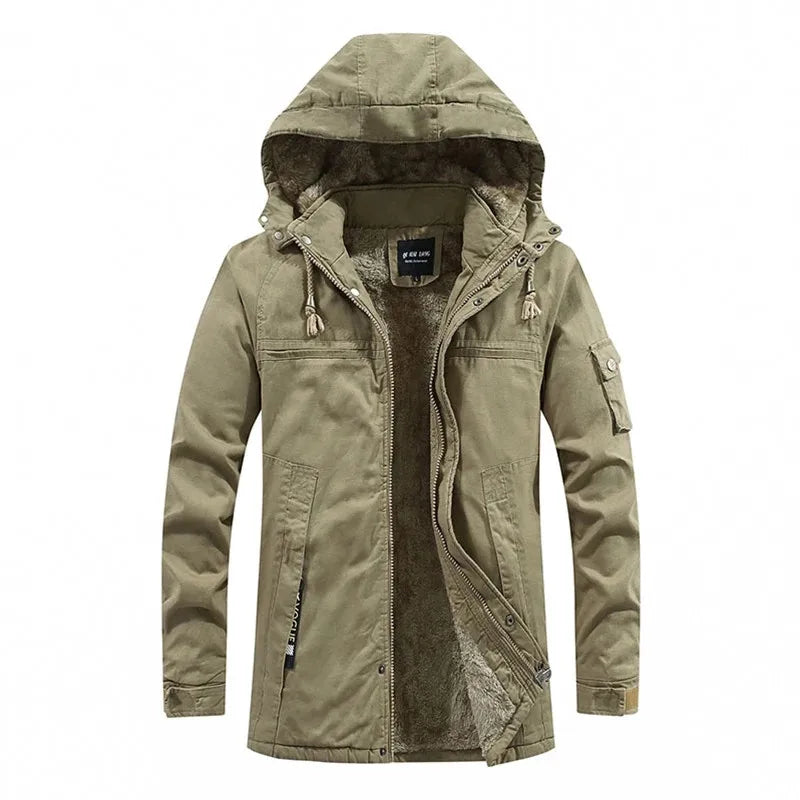 Manteau d'hiver homme doublé polaire – chaleur sans lourdeur