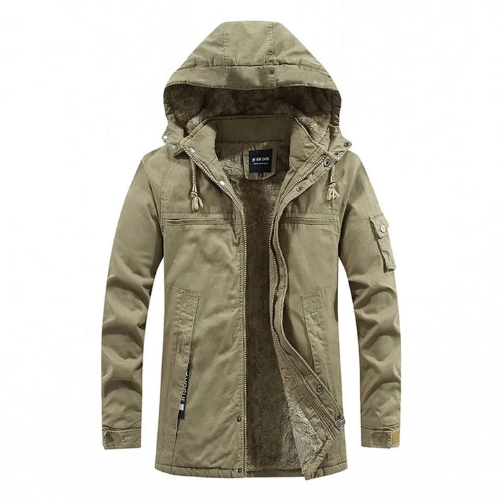 Manteau d'hiver homme doublé polaire – chaleur sans lourdeur