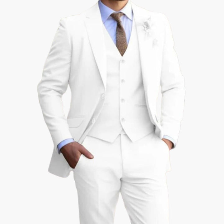 Costume homme trois pièces slim fit – tissu toutes saisons