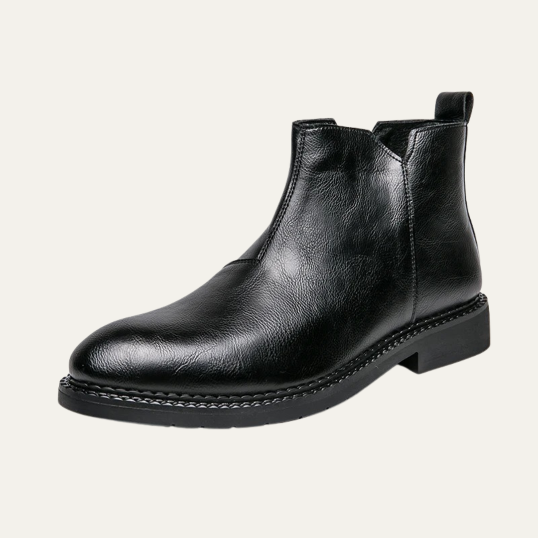 Chaussures montantes Etna Rosso en cuir véritable pour homme