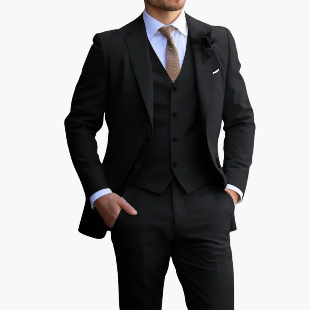 Costume homme trois pièces slim fit – tissu toutes saisons