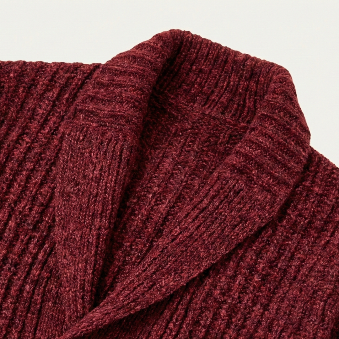 Cardigan Montpellier en grosse maille à col châle pour homme