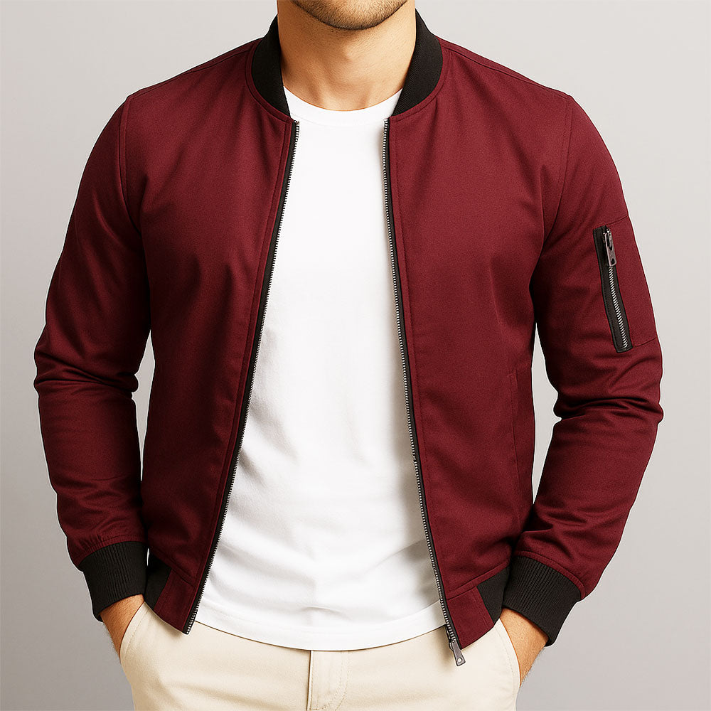 Veste homme zippée – coupe ajustée et style intemporel