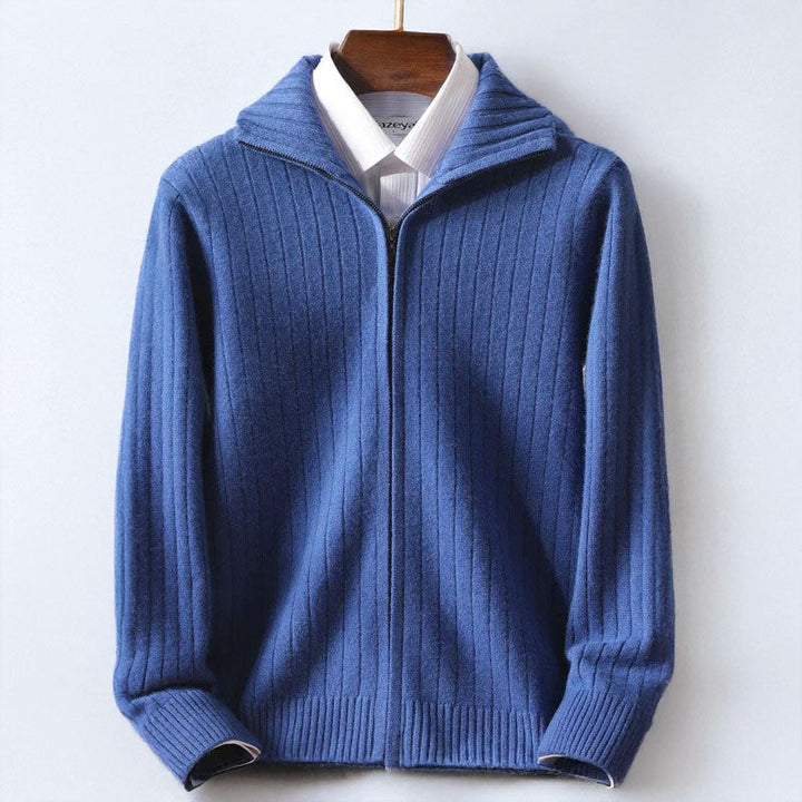 Cardigan zippé homme en laine mérinos certifiée Woolmark