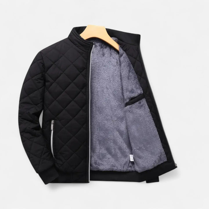 Veste d'hiver homme matelassée – doublure polaire chaude