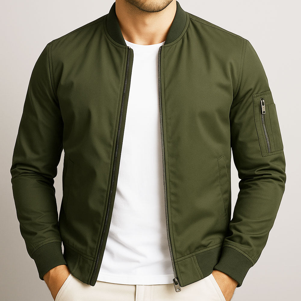 Veste homme zippée – coupe ajustée et style intemporel