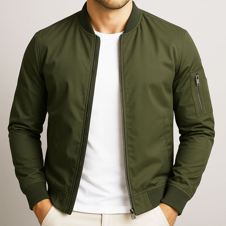 Veste homme zippée – coupe ajustée et style intemporel