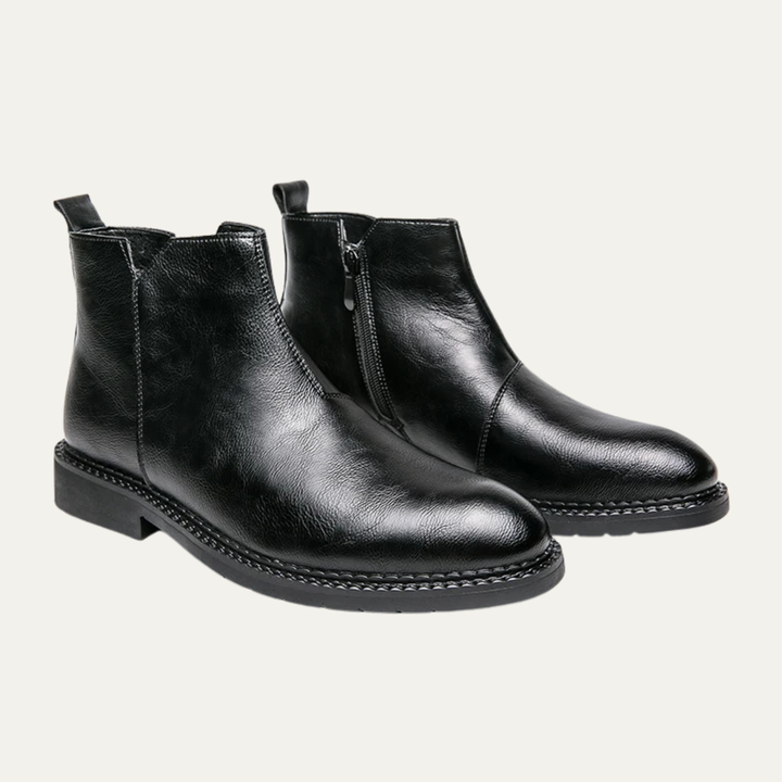 Chaussures montantes Etna Rosso en cuir véritable pour homme