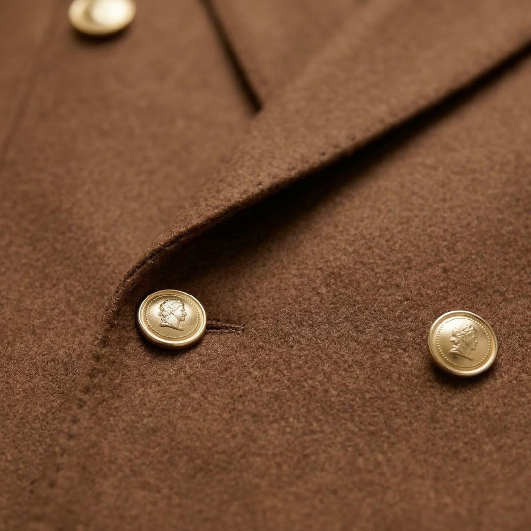 Costume Chelsea croisé marron slim fit – ensemble 2 pièces