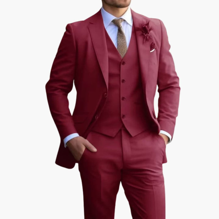 Costume homme trois pièces slim fit – tissu toutes saisons