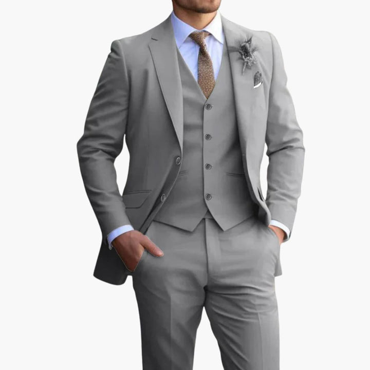 Costume homme trois pièces slim fit – tissu toutes saisons
