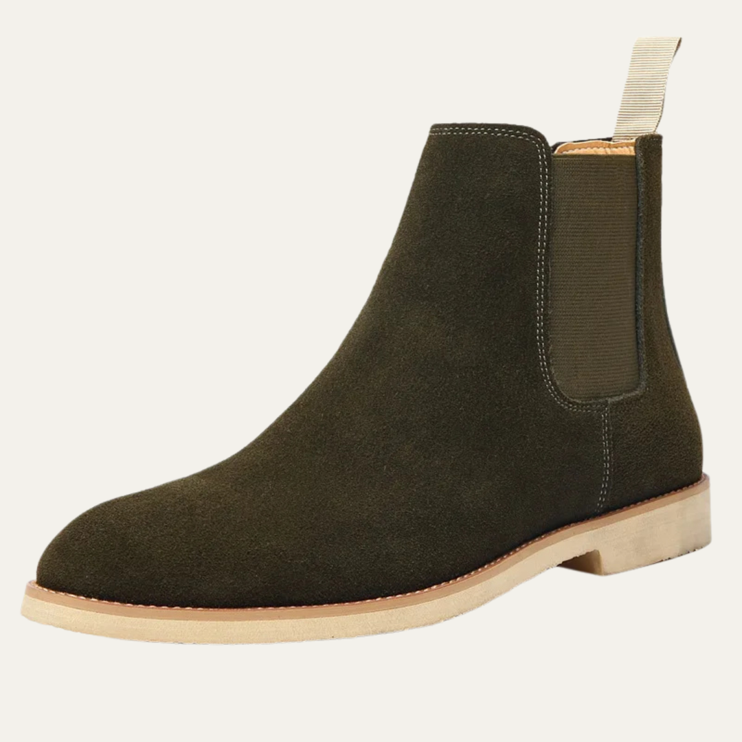 Bottines Chelsea Testaccio en daim pour homme – smart casual