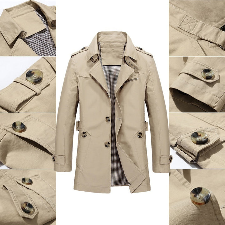 Trench-coat homme Jens – classique à double boutonnage