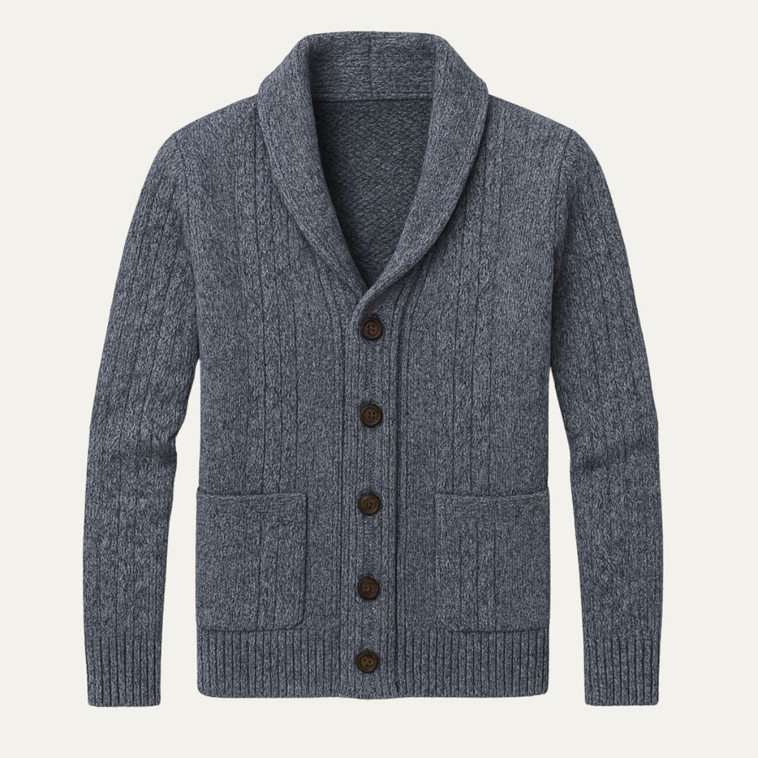 Cardigan Manchester boutonné pour homme – douceur et élégance
