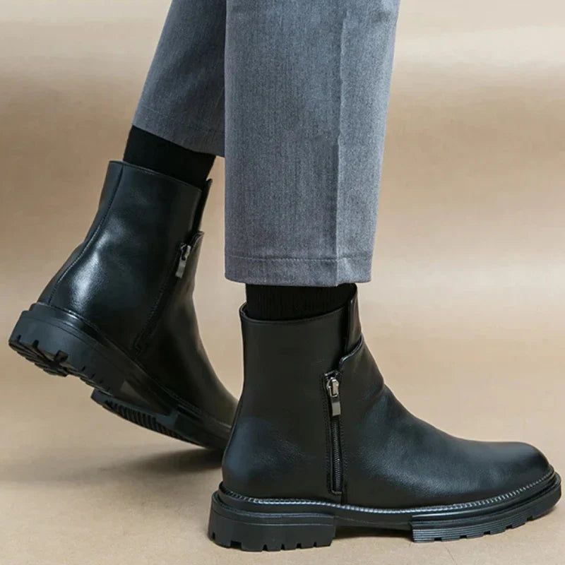 Bottines urbaines Glide-27 – zip latéral discret, ligne épurée