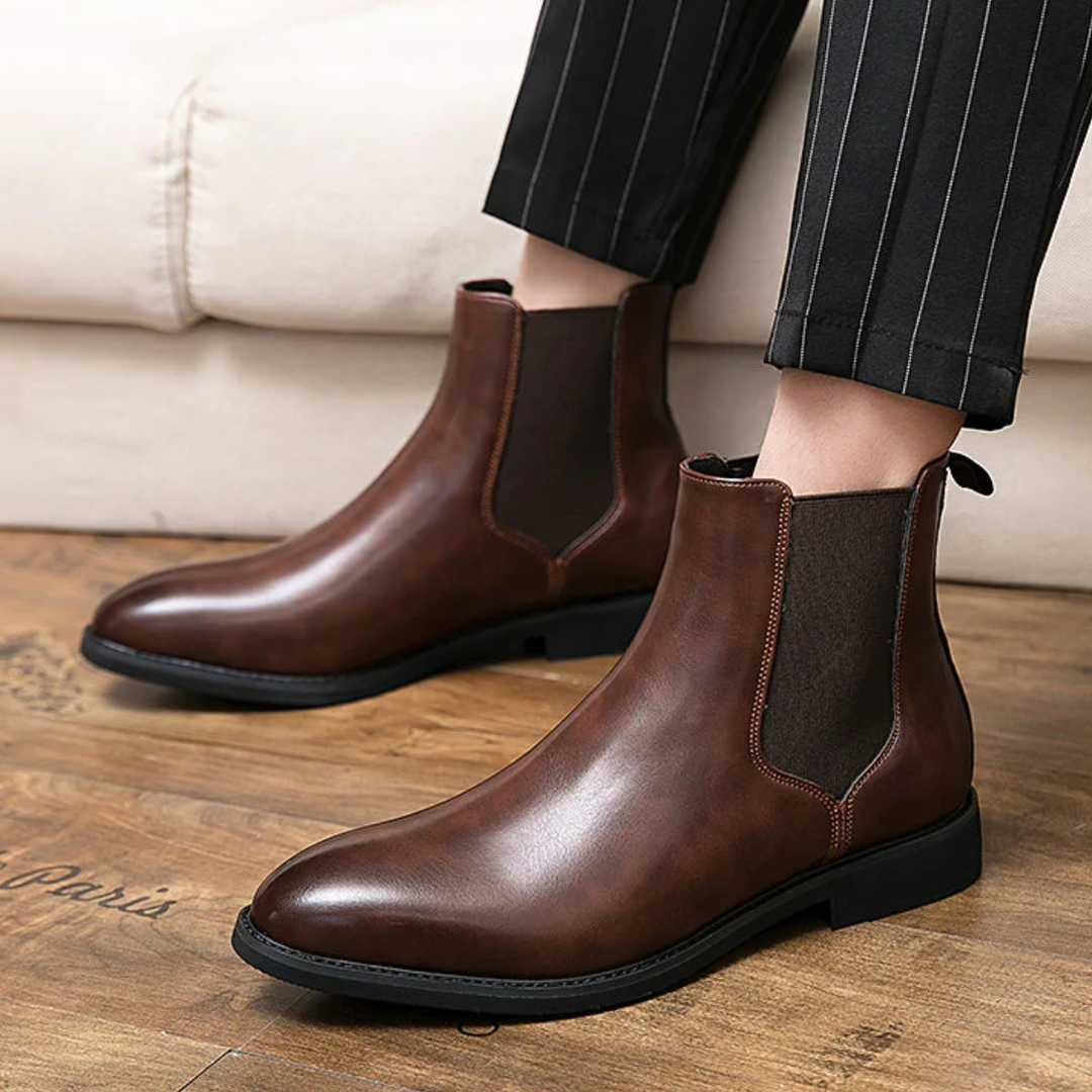 Bottines Chelsea Ivrea en cuir lisse pour homme