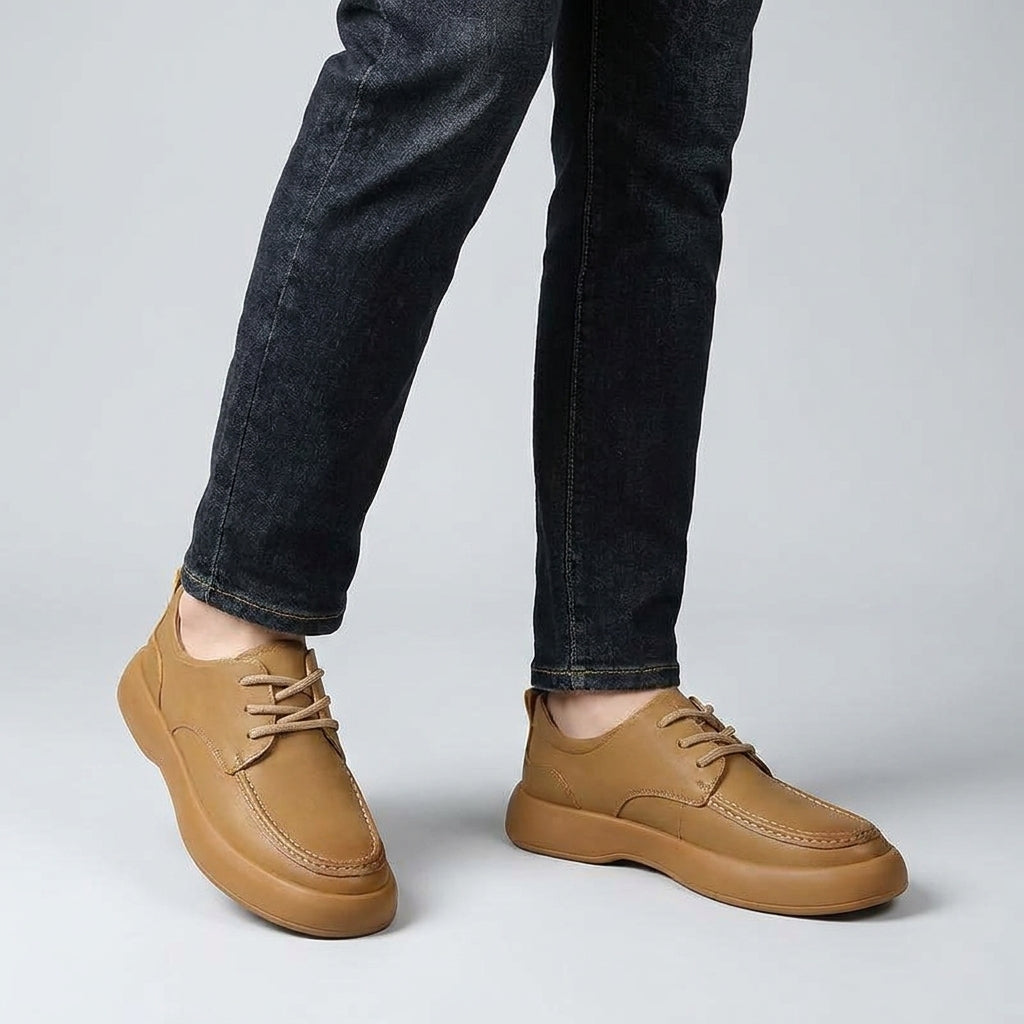 Baskets minimalistes homme – surpiqûres fines