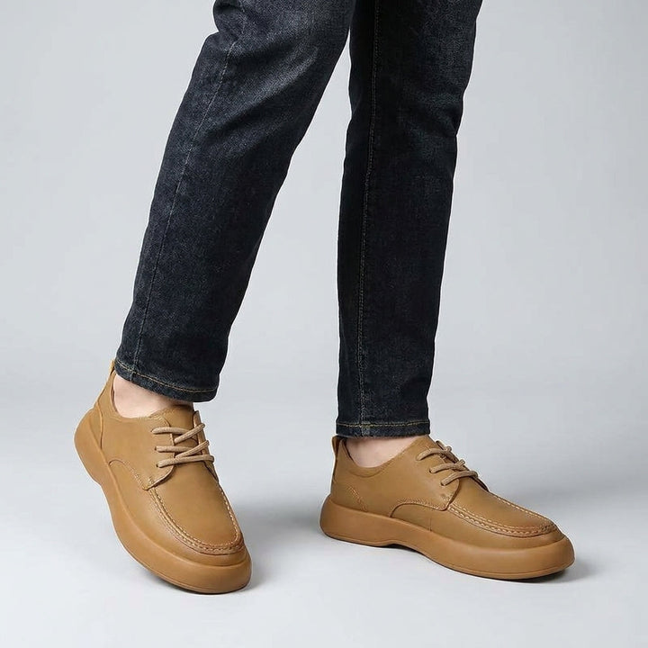 Baskets minimalistes homme – surpiqûres fines