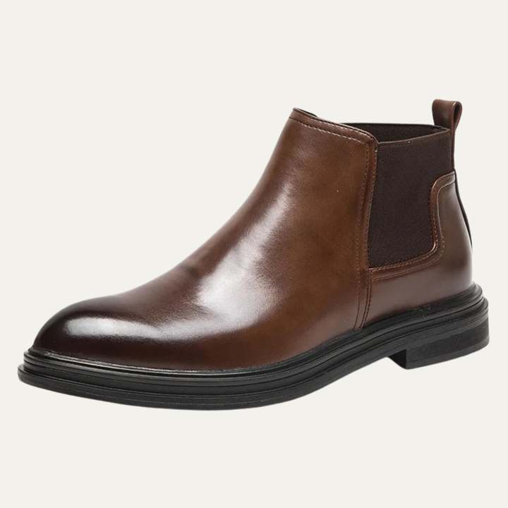Bottines Chelsea Lezzeno en cuir lisse pour homme