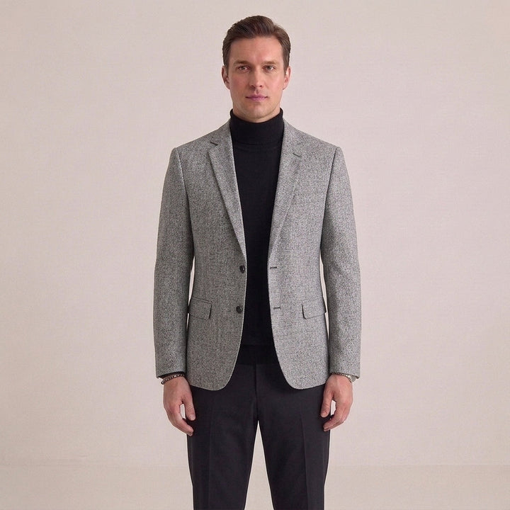 Blazer homme coupe slim – veste droite à revers cranté