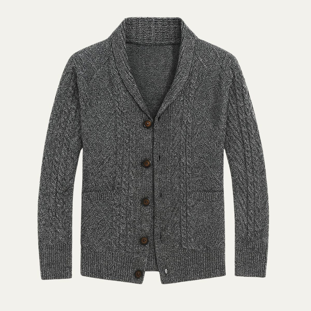 Cardigan Manchester boutonné pour homme – douceur et élégance