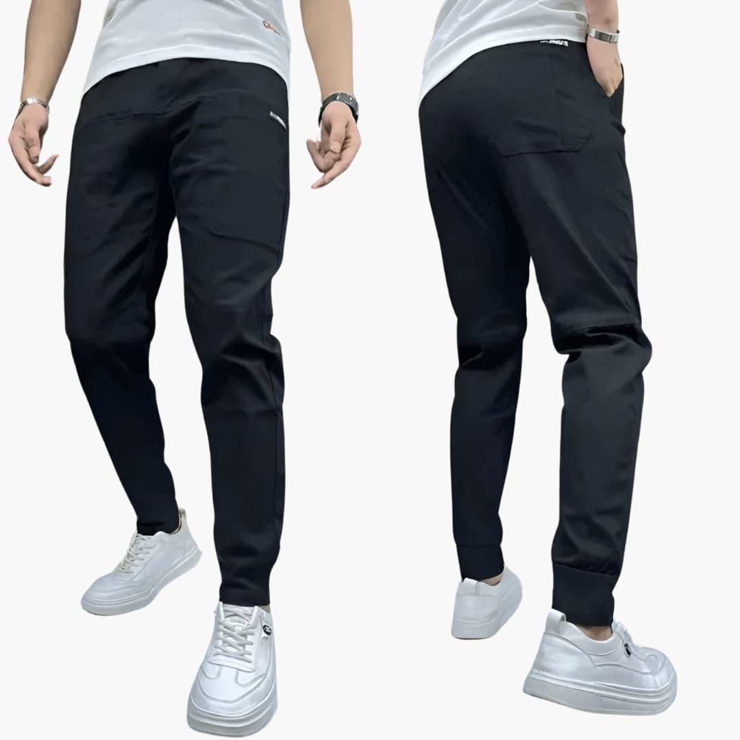 Pantalon cargo homme stretch – coupe ajustée et poches pratiques