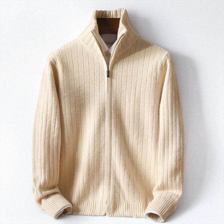 Cardigan zippé homme en laine mérinos certifiée Woolmark