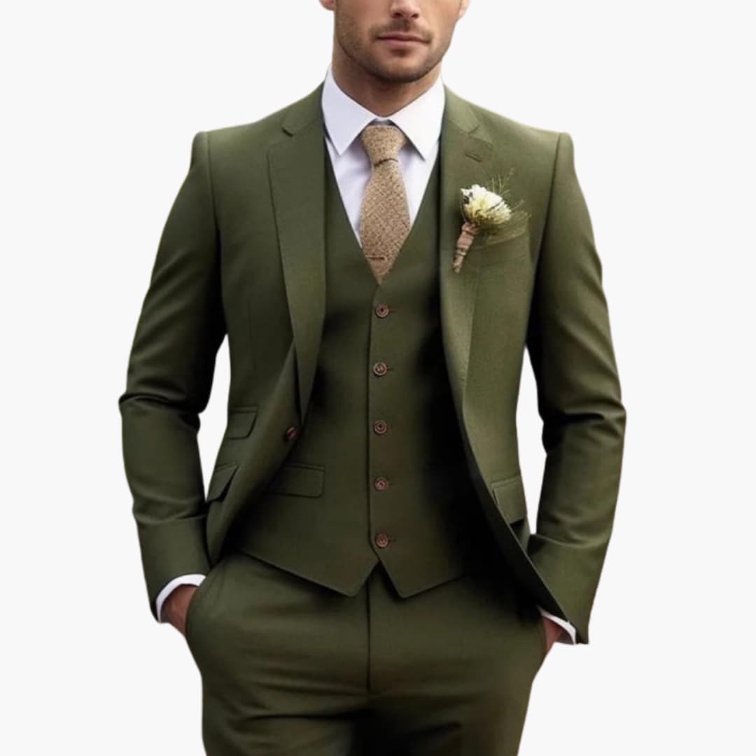 Costume homme trois pièces – veste, gilet et pantalon assortis