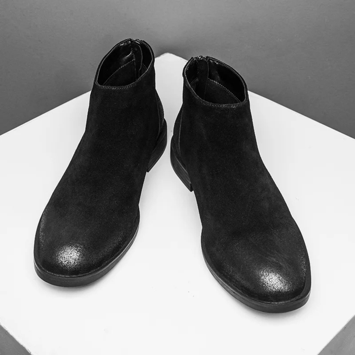 Bottines zippées Vicenza en daim véritable pour homme
