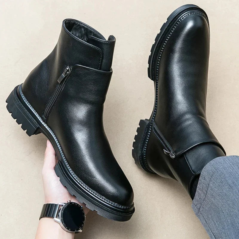 Bottines urbaines Glide-27 – zip latéral discret, ligne épurée