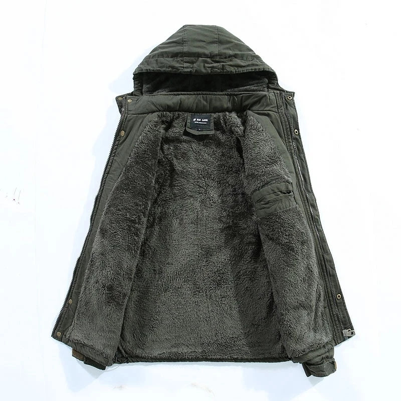 Manteau d'hiver homme doublé polaire – chaleur sans lourdeur