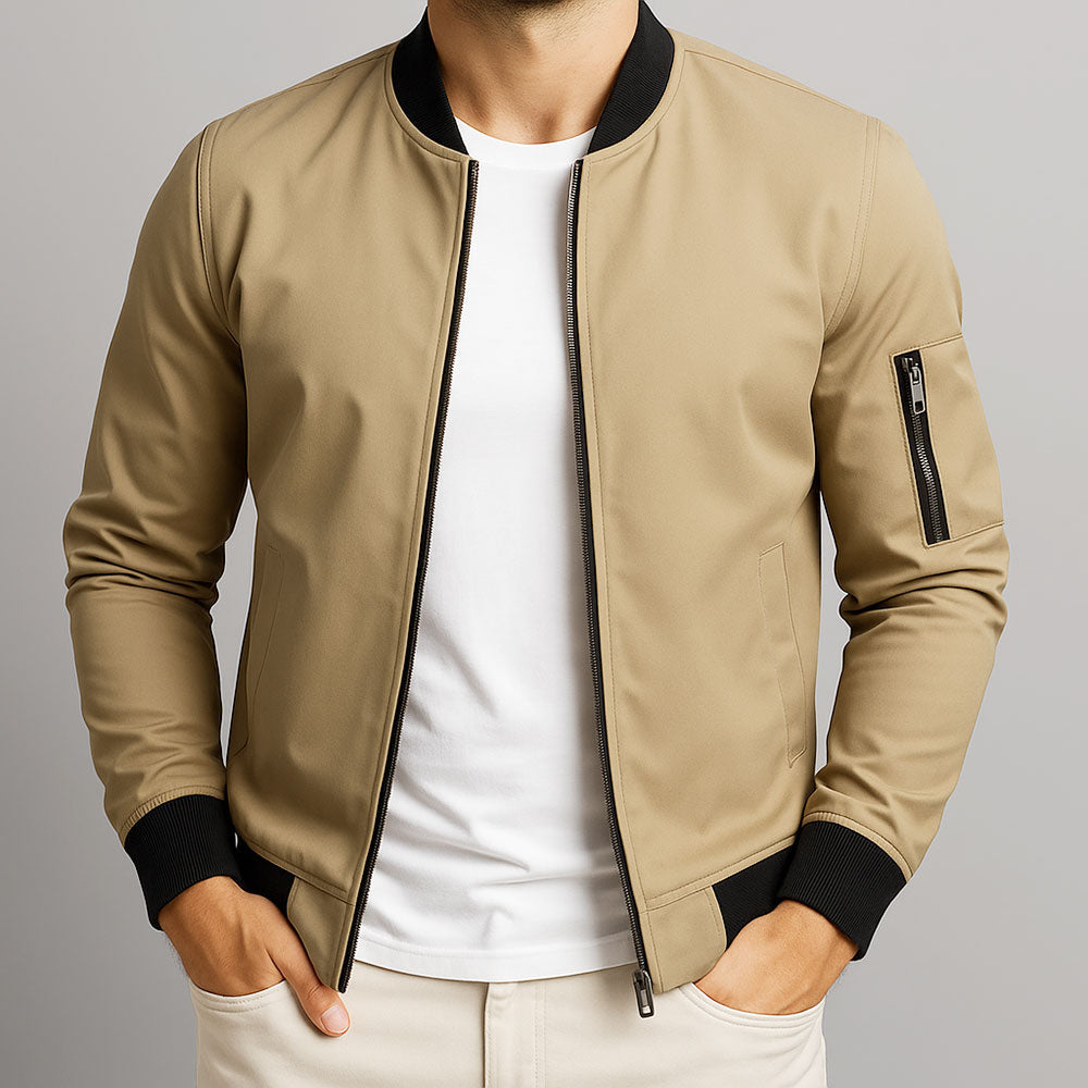 Veste homme zippée – coupe ajustée et style intemporel