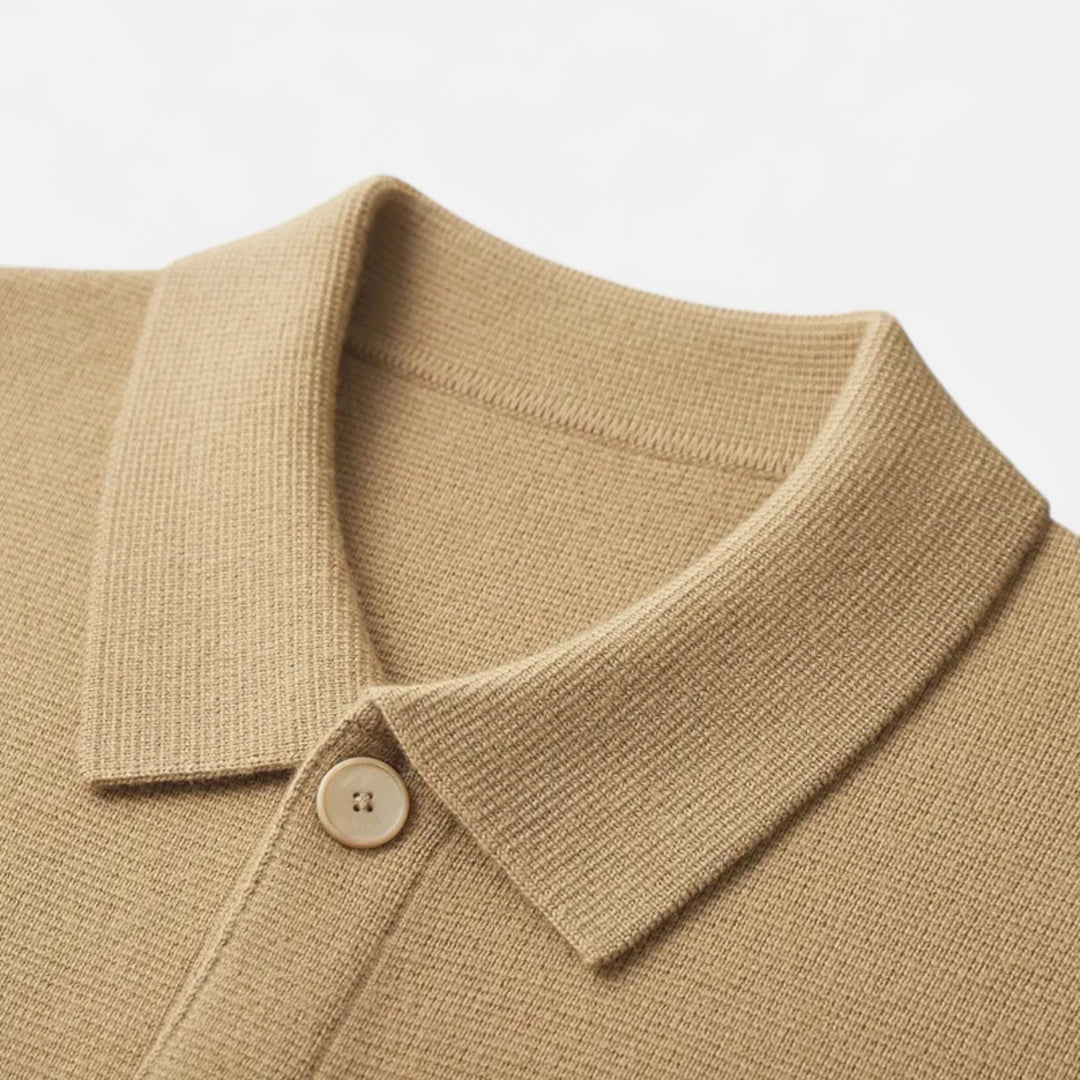 Cardigan homme en cachemire coupe ajustée – boutons classiques