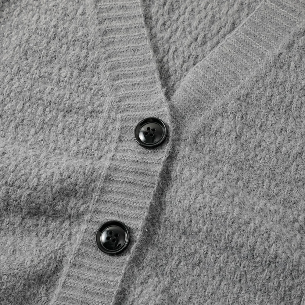 Cardigan Elston en maille à col V boutonné pour homme