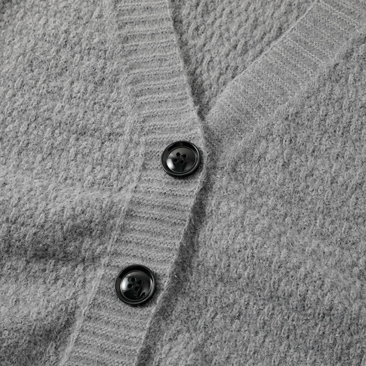 Cardigan Elston en maille à col V boutonné pour homme