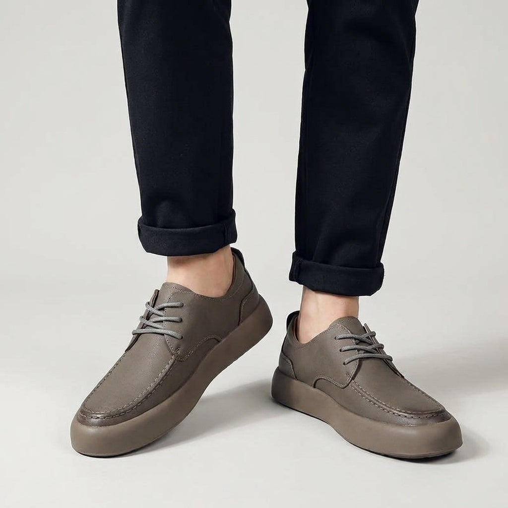 Baskets minimalistes homme – surpiqûres fines