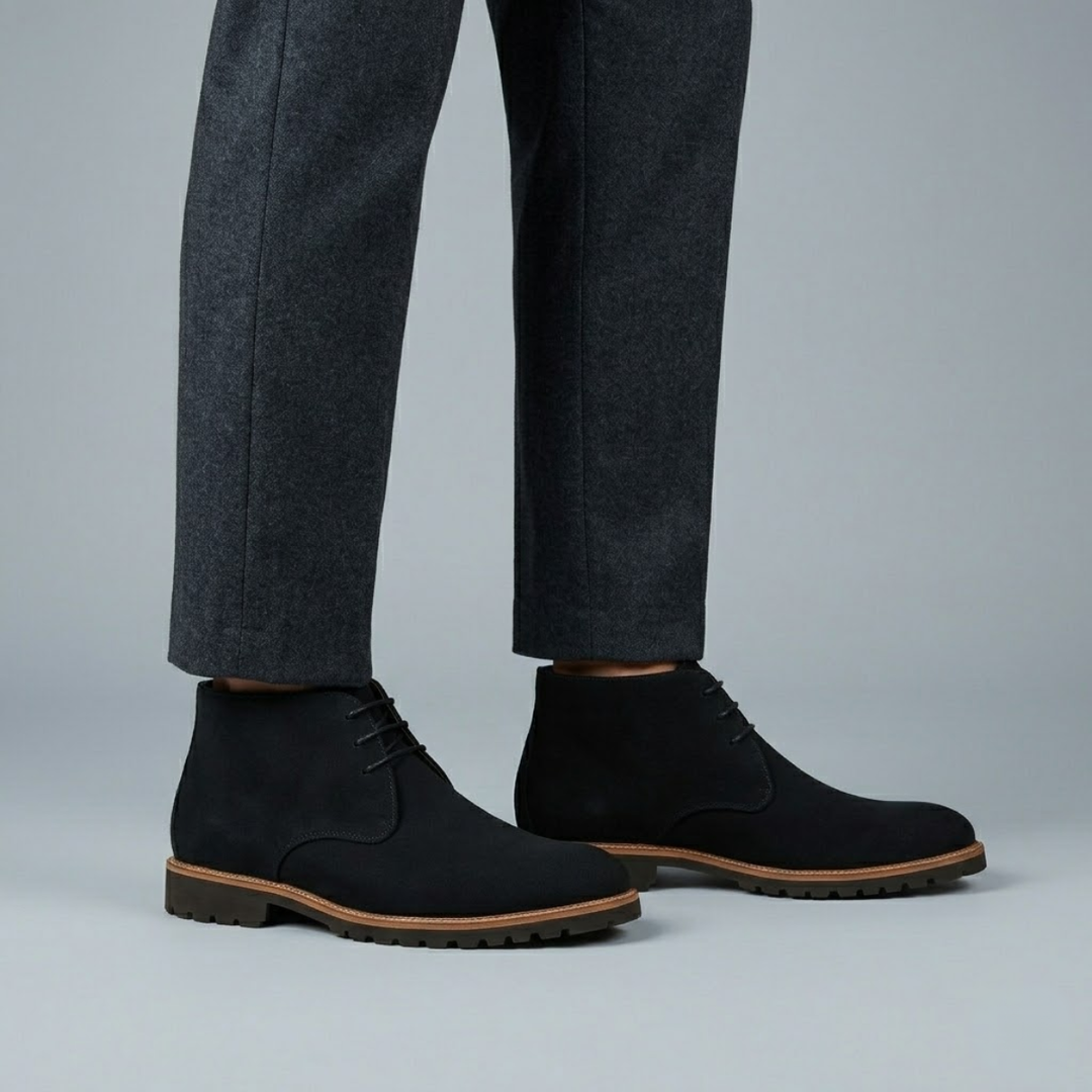 Bottines chukka Argenta en daim pour homme – élégance sobre