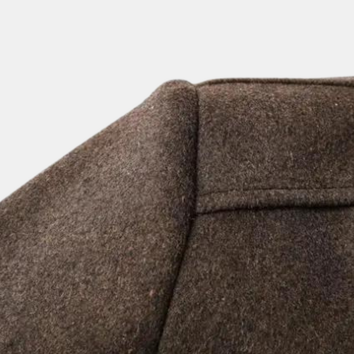 Manteau homme en laine à col montant – doublure matelassée