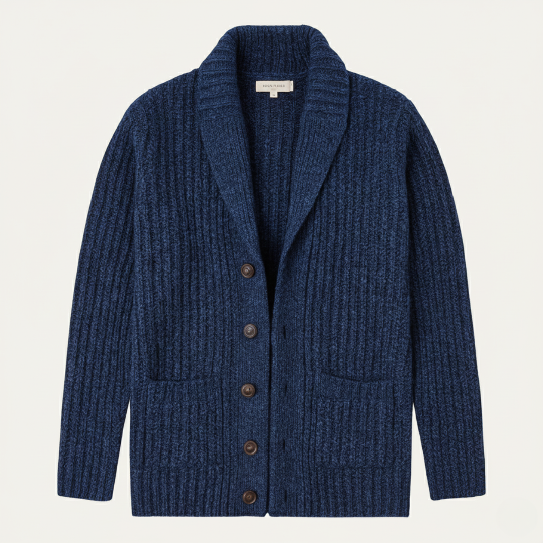 Cardigan Montpellier en grosse maille à col châle pour homme